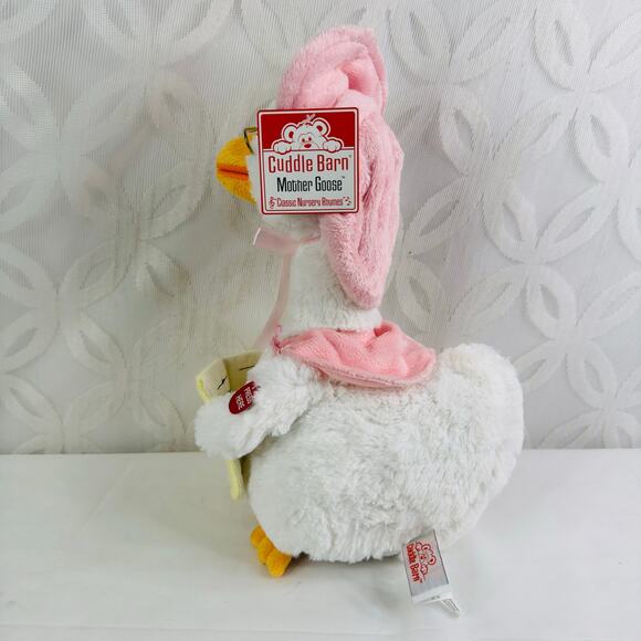 Cuddle Barn Mother Goose Read-Along (Pink) | Animated Bird 14" Plush NWT - Picture 5 of 6